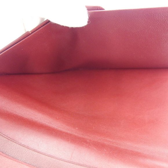 Cartier length wallet mast line Bordeaux leather Auth used T17439 - Picture 8 of 9